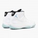 Hvit  Jordan 11 Retro Legend Blue 2014 Herre 378037 117 Hvit/Legend Blå Sneakers