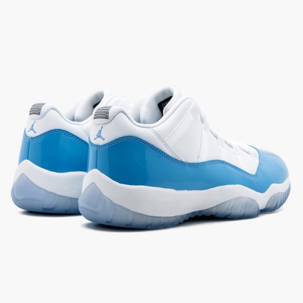 Billig  Jordan 11 Retro Low University Blue Dame/Herre 528895 106 Hvit/University Blå Sneakers