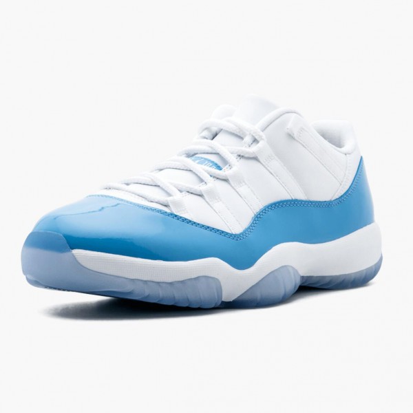 Billig  Jordan 11 Retro Low University Blue Dame/Herre 528895 106 Hvit/University Blå Sneakers