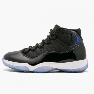 Jordan 11 Retro "Space Jam" 2016 Herre 378037 003 Svart/Concord-Hvit