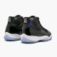 Ny  Jordan 11 Retro Space Jam 2016 Herre 378037 003 Svart/Concord-Hvit Sko