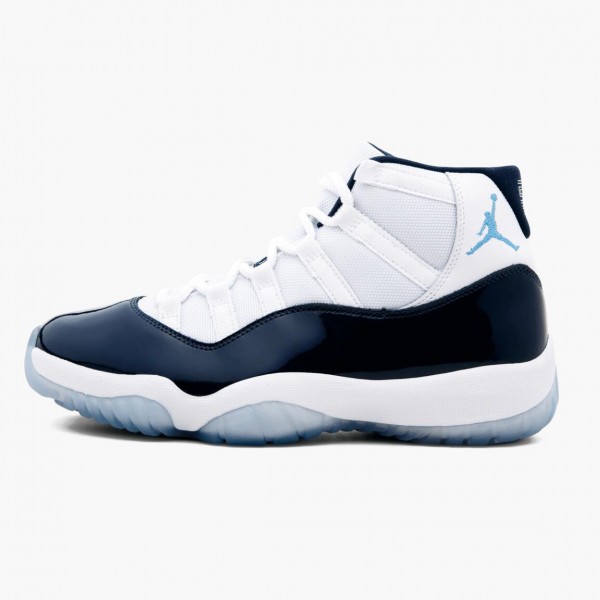 Jordan 11 Retro UNC "Win Like 82" Herre 378037 123 Hvit/University Blå