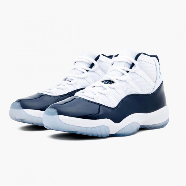 Jordan 11 Retro UNC "Win Like 82" Herre 378037 123 Hvit/University Blå