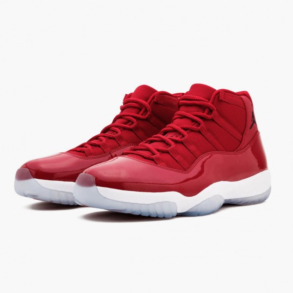 Jordan 11 Retro "Win Like 96" Dame/Herre 378037 623 Gym Rød/Svart-Hvit