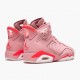 Billig  Jordan 6 Retro Aleali May Dame CI0550 600 Rust Rosa/Bright Crimson Svart Sko