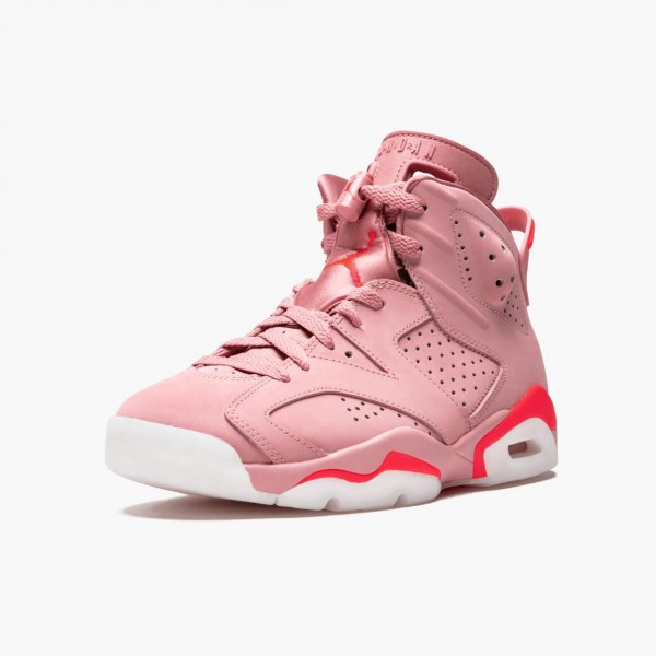 Billig  Jordan 6 Retro Aleali May Dame CI0550 600 Rust Rosa/Bright Crimson Svart Sko