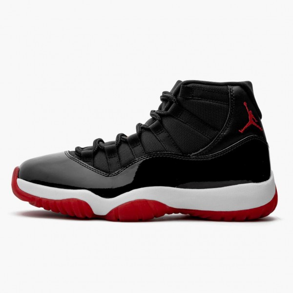 Jordan 11 Retro "Bred" 2019 Svart/Hvit/Varsity-Rød 378037 061