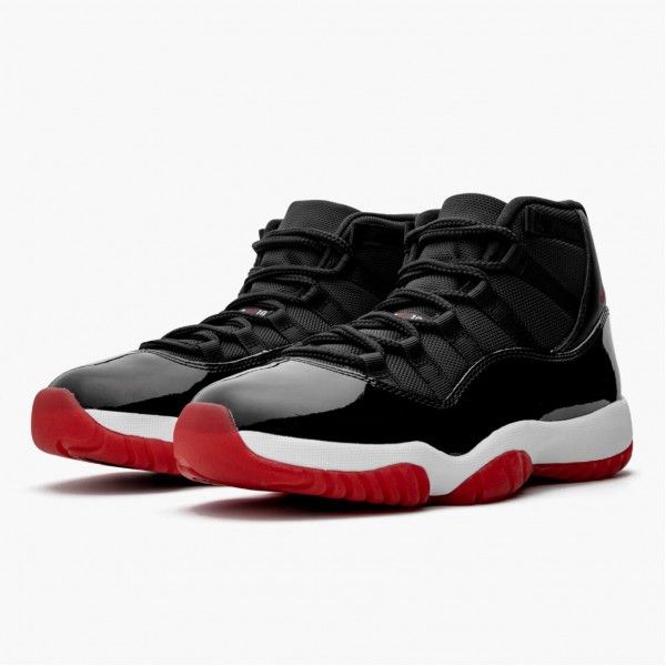 Jordan 11 Retro "Bred" 2019 Svart/Hvit/Varsity-Rød 378037 061