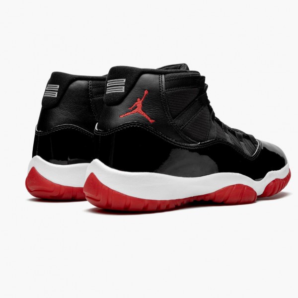 Rød  Jordan 11 Retro Bred 2019 Svart/Hvit/Varsity-Rød 378037 061 Sko