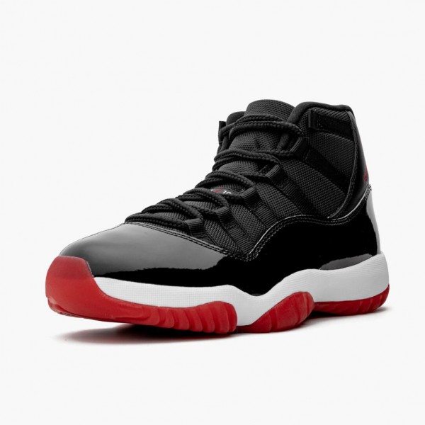 Rød  Jordan 11 Retro Bred 2019 Svart/Hvit/Varsity-Rød 378037 061 Sko