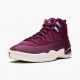 Billig  Jordan 12 Retro Bordeaux Herre 130690 617 Bordeaux/Sail-Metallic Sølv Sneakers