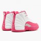 Rabatt  Jordan 12 Retro Dynamic Pink Dame 510815 109 Hvit/Vivid Rosa-Mtllc Sølv Sko