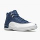 Rød  Jordan 12 Retro Indigo Herre 130690 404 Stone Blå/Legend Blå-Obsidia Sko