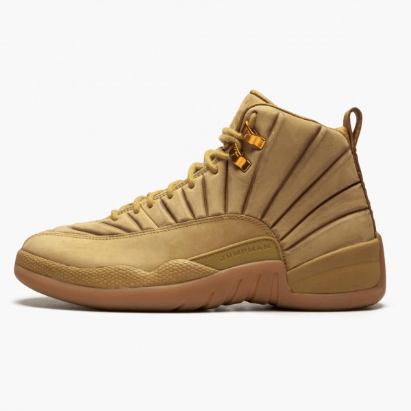 Jordan 12 Retro "PSNY Wheat" Herre AA1233 700 Wheat/Wheat-Gum Light Brun