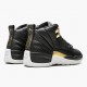 Het  Jordan 12 Retro Reptile Dame/Herre AO6068 007 Svart/Metallic-Gull Hvit Sko