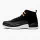 Svart  Jordan 12 Retro Reverse Taxi Herre 130690 017 Svart/Gull-Hvit Sko