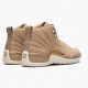 Hvit  Jordan 12 Retro Vachetta Tan Dame AO6068 203 Brun Sneakers