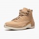 Hvit  Jordan 12 Retro Vachetta Tan Dame AO6068 203 Brun Sneakers