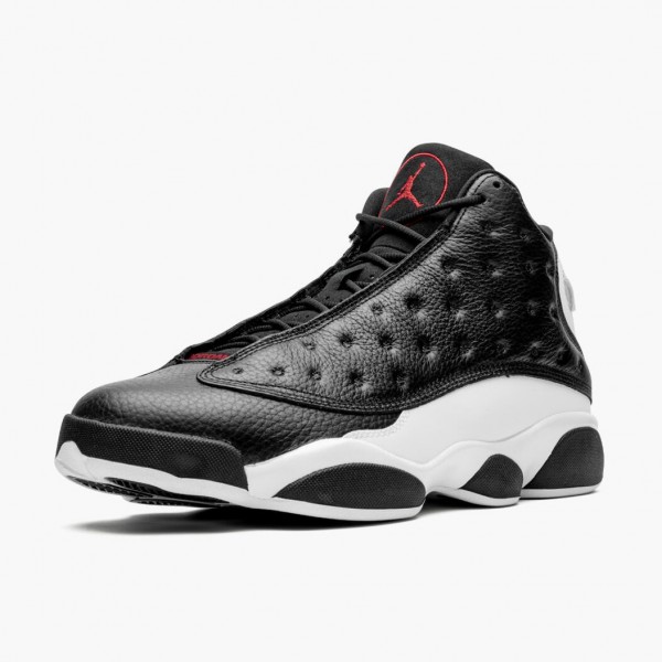 Rød  Jordan 13 He Got Game Dame/Herre 414571 061 Svart/Gym Rød-Hvit Sko