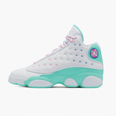 Jordan 13 Retro "Aurora Green" Dame Hvit/Soar/Aurora-Grønn-Digita 439358 100