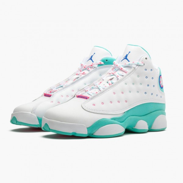 Jordan 13 Retro "Aurora Green" Dame Hvit/Soar/Aurora-Grønn-Digita 439358 100