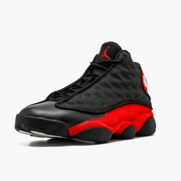 Hvit  Jordan 13 Retro Bred (2017) Dame/Herre 414571 004 Svart/True Rød-Hvit Sko