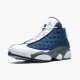 Rød  Jordan 13 Retro Flint Dame/Herre Marinen/Flint Grå-Hvit-Universi 414571 404 Sneakers