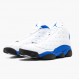 Het  Jordan 13 Retro Hyper Royal Herre 414571 117 Hvit/Hyper Royal-Svart Sneakers