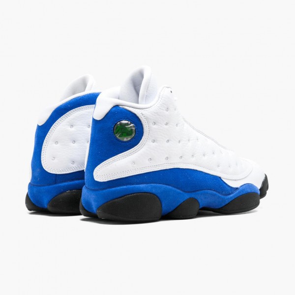 Het  Jordan 13 Retro Hyper Royal Herre 414571 117 Hvit/Hyper Royal-Svart Sneakers