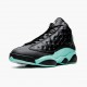 Ny  Jordan 13 Retro Island Green Herre Svart/Island Grønn/Metallic Si 414571 030 Sko