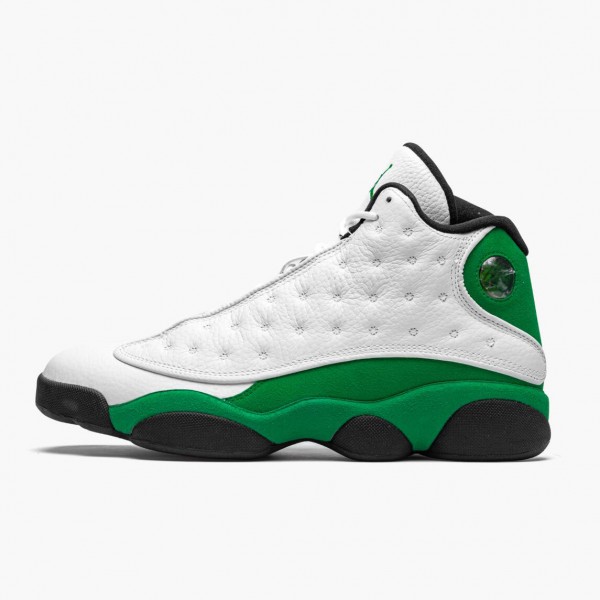 Jordan 13 Retro "Lucky Green" Herre Hvit/Svart-Lucky Grønn DB6537 113