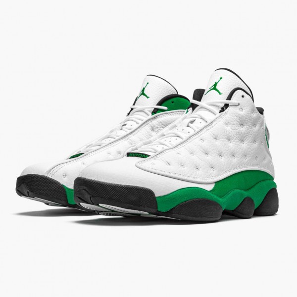 Jordan 13 Retro "Lucky Green" Herre Hvit/Svart-Lucky Grønn DB6537 113