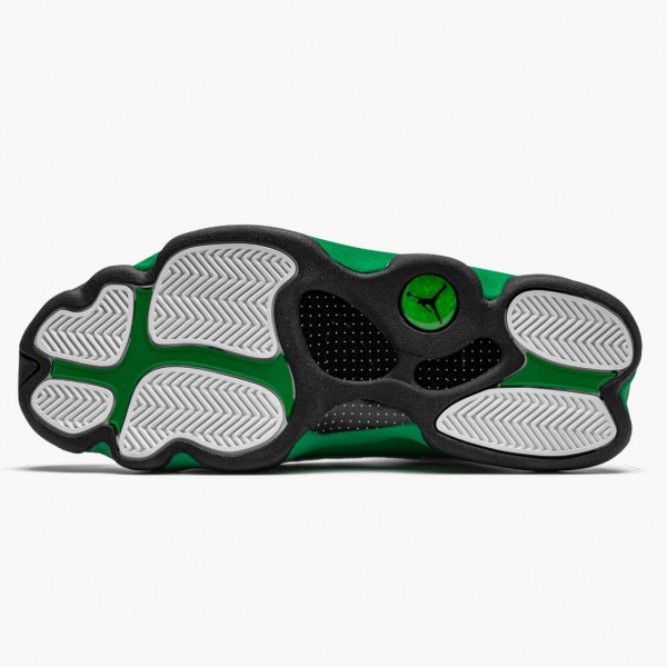 Ny  Jordan 13 Retro Lucky Green Herre Hvit/Svart-Lucky Grønn DB6537 113 Sko