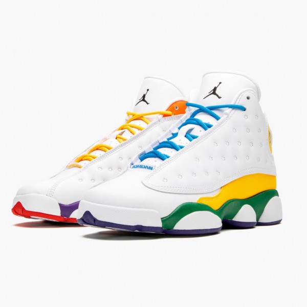 Jordan 13 Retro "Playground" Dame CV0785 158 Hvit/Svart-Crt Prpl-Ttl Orang