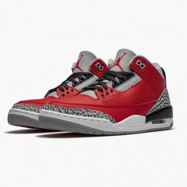 Jordan 3 Retro "Fire Red Cement" Herre CU2277 600 Varsity Rød 