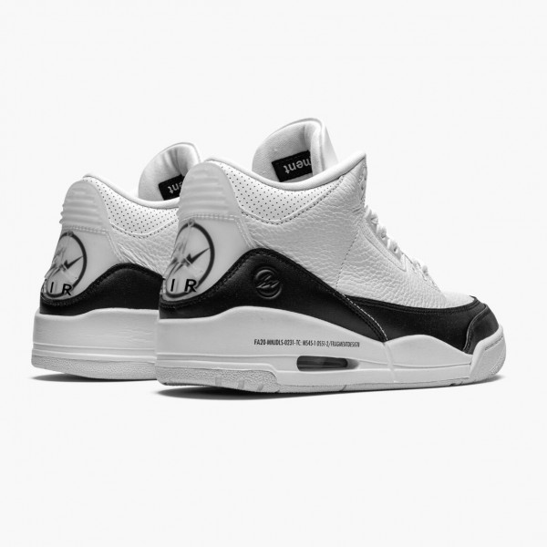 Ny  Jordan 3 Retro Fragment Dame/Herre DA3595 100 Hvit/Svart-Hvit Sko