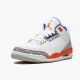 Het  Jordan 3 Retro Knicks Dame/Herre 136064 148 Hvit/Old Royal University Ora Sneakers