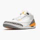 Blå  Jordan 3 Retro Laser Orange Dame/Herre CK9246 108 Hvit/Laser Oransje-Cement Grå Sneakers