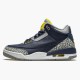 Hvit  Jordan 3 Retro Michigan Herre 820064 Svart/University Gull-Cement G Sko