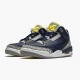 Hvit  Jordan 3 Retro Michigan Herre 820064 Svart/University Gull-Cement G Sko