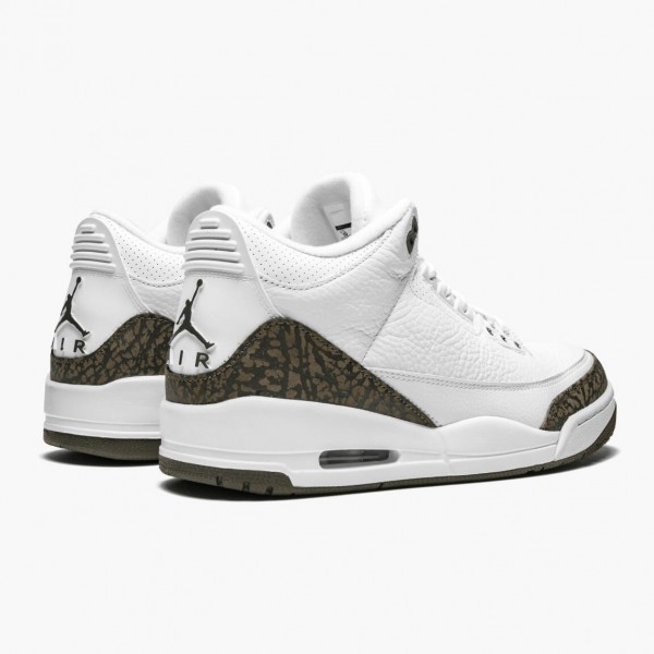 Rød  Jordan 3 Retro Mocha Dame/Herre 136064 122 Hvit/Chrome/Dark Mocha Sneakers