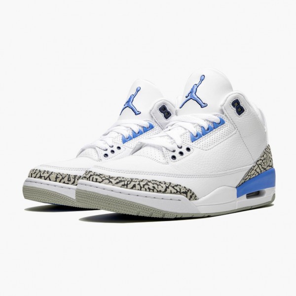 Jordan 3 Retro "UNC" Dame/Herre CT8532 104 Hvit/Valor Blå-Tech Grå 