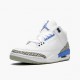 Ny  Jordan 3 Retro UNC Dame/Herre CT8532 104 Hvit/Valor Blå-Tech Grå Sneakers