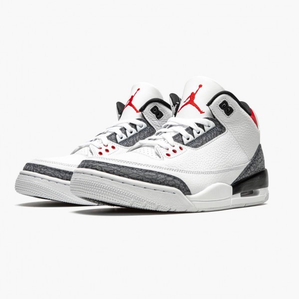 Jordan 3 SE DNM "Fire Red" Herre CZ6433 100 Hvit/Fire Rød-Svart 