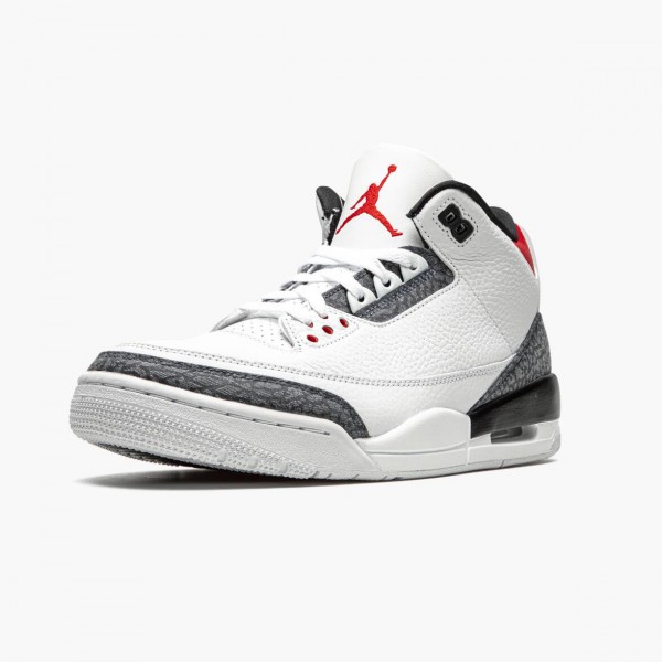 Ny  Jordan 3 SE DNM Fire Red Herre CZ6433 100 Hvit/Fire Rød-Svart Sko