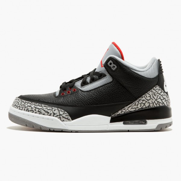 Jordan 3 Retro OG "Black/Cement" Svart/Fire Rød-Cement Grå 854262 001 Aj3