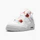 Butikk  Jordan 4 Retro Metallic Orange Dame/Herre CT8527 118 Hvit/Team Oransje-Metallic Sil Sko