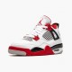 Kjøp  Jordan 4 Retro OG GS Fire Red2020 Herre 408452 160 Hvit/Fire Rød-Svart-Tech Grå Sneakers