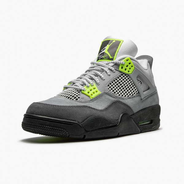 Ny  Jordan 4 Retro SE 95 Neon Herre Cool Grå/Volt-Wolf Grå-Anthr CT5342 007 Sko