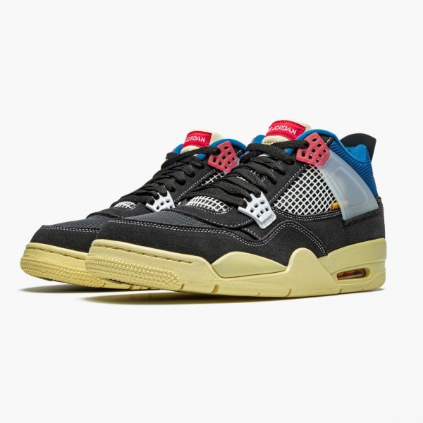 Jordan 4 Retro "Union Off Noir" Dame/Herre DC9533 001 Off Noir/Brigade Blå-Dark Smo 